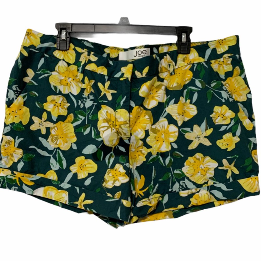 Joe Fresh Floral Beach Shorts size 16